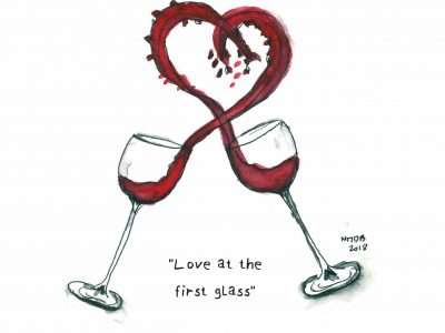 Love at the first glas Nicolas tegning kopi mked luft